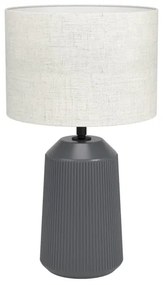 Eglo 900824 - Lampada da tavolo CAPALBIO 1xE27/40W/230V grigio