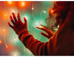 Twinkly TWW210SPP-TEU - LED RGB Tenda natalizia per esterni 210xLED 6,1m IP44 Wi-Fi