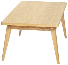 Tavolino da salotto colore naturale con effetto rovere 60x120 cm Nice – Woodman