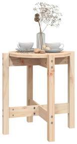 Tavolino da Salotto Ø 42,5x45 cm in Legno Massello di Pino