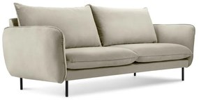 Divano in velluto beige, 160 cm Vienna - Cosmopolitan Design