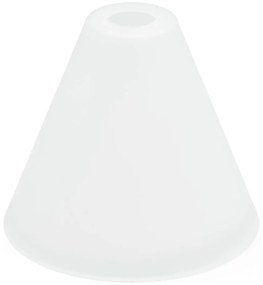 Vetro di ricambio per lampadario E27 diametro 23 cm bianco