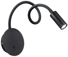 Ideal Lux - LED Lampada flessibile piccola FOCUS LED/3,5W/230V nera