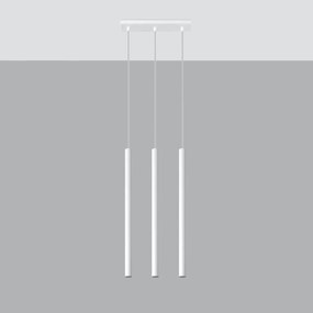 Lampadario a Sospensione 3xG9 PASTELO 3 in Acciaio