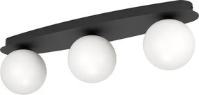 Eglo 902092 - Plafoniera LED per bagno CASTROVIDO 3xG9/4,2W/230V IP44 nera