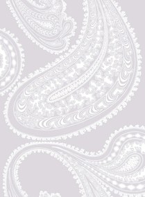 Cole & Son Carta da parati Rajapur - White on Lilac