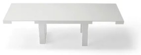 Tavolo soggiorno allungabile 260 cm piano in laminato DIVO Bianco