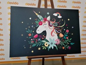 Stampa su tela – Unicorno carino