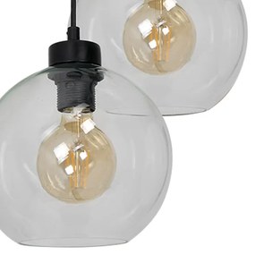 Lampadario su filo SOFIA 3xE27/60W/230V trasparente