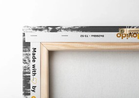 Stampa su tela – Texture Mandala in bianco e nero