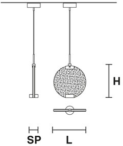 Sospensione Contemporanea Horo Metallo Ottone Vetro Ambra Led 43,2W