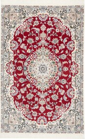 Nain Tappeto 160x100 Rosso (Iran) Annodato A Mano