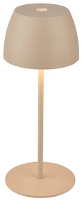 Lampada Da Tavolo Moderna Serina Mini Plastica Beige Led Integrato 2,5W 2700K