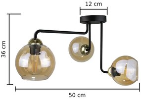 Lampadario a plafone MONDE GOLD 3xE27/60W/230V