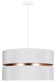 Duolla - Lampadario a sospensione con filo DUO 1xE27/15W/230V diametro 40 cm bianco/oro