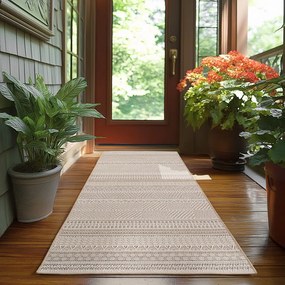 Passatoia da interno ed esterno beige 80x250 cm Desert 1303 – Ayyildiz Carpets
