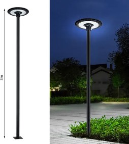 Brilagi - Palo in metallo per illuminazione esterna URBAN 3 m palo nero
