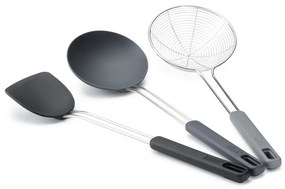 Set di utensili da cucina in acciaio inox 3 pz Fusion Wok Set – Joseph Joseph