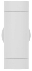 Applique Cilindrica Bidirezionale IP65 2xGU10 Bianca Colore Bianco