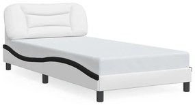Giroletto Con Luci Led Bianco E Nero 100x200 Cm İn Similpelle /