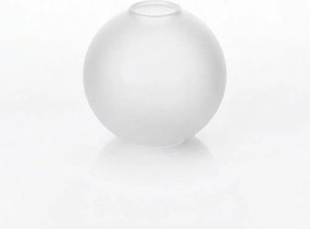 Vetro di ricambio per lampadario E27, diametro 15 cm, bianco opaco