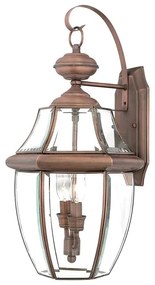 Applique classico chic da esterno QZ-NEWBURY2-L-AC rame IP44 2X E14 ELSTEAD