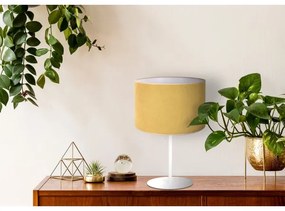 Duolla - Lampada da tavolo BRISTOL 1xE14/15W/230V diametro 17,5 cm giallo/bianco
