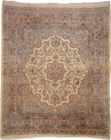 Kerman Tappeto persiano 400 x 330 (Iran) Annodato A Mano