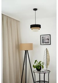 Brilagi - Lampadario a cavo ASPEN LUNETA 1xE27/15W/230V Ø25 nero/beige/crema