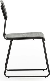 Set di sedie da pranzo nere 2 pz Aira - Marckeric