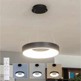Brilagi - Lampadario a sospensione dimmerabile LED su cavo FALCON II LED/67W/230V Ø 40 cm nero + telecomando