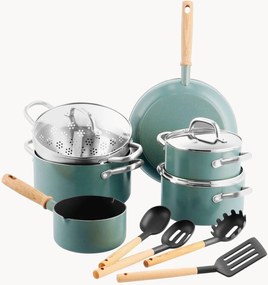 Batteria di pentole con rivestimento antiaderente Mayflower 10 pz