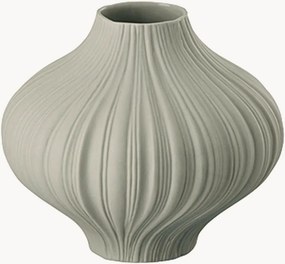 Vaso mini in porcellana Plissee Lava, alt. 7 cm