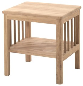 Comodino per bambini di colore naturale in rovere massiccio Forrest – Vipack