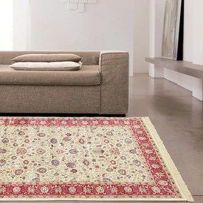 Tappeto Bizantine Ivory orientale in viscosa multicolor, L 230 x L 160 cm