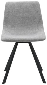 Sedia da pranzo grigio chiaro Yukon - Unique Furniture