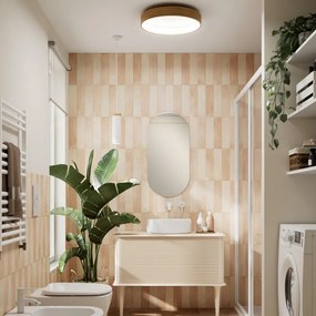 Mobile da bagno sospeso sotto lavabo L 64 x H 42 x P 50 cm beige laccato opaco, 1 cassetto BADEN HAUS Bohemia