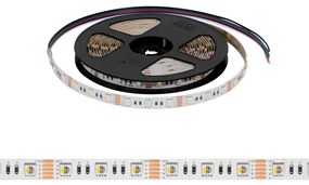 Striscia LED 5050/60, 12V, IP20, 18W/m, 5m - RGBW Colore RGBW