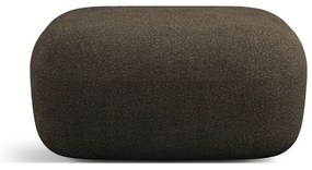 Pouf in tessuto bouclé marrone Jenny - Micadoni Home