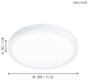Eglo 99265 - Plafoniera LED per bagno FUEVA 5 LED/20W/230V IP44