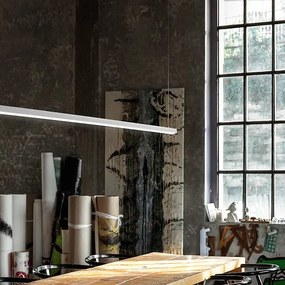 Perenz Link – sospensione lineare LED (bianco opaco / nero opaco / marrone metallizzato)