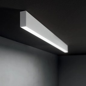 Lampada Lineare Steel Alluminio Bianco 2 Luci Led 36W 4000K Luce Naturale