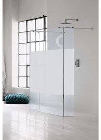 Box doccia walk-in L 20, H 200 cm, vetro 6 mm serigrafato