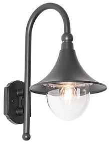 Lampada da parete per esterni classica nera IP44 - Daphne