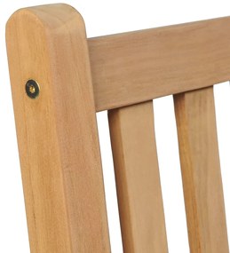 Sedie da giardino 6 pz e cuscini verde brillante massello teak