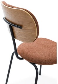 Sedie da pranzo in set color mattone 4 pz Dash – Marckeric