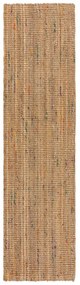 Passatoia di colore naturale in iuta tessuta a mano 60x300 cm Jute Boucle Multi – Flair Rugs