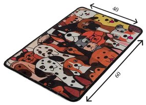 Tappeto da bagno 60x40 cm Dogs - Foutastic