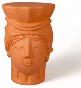 Seletti - Testa Di Moro Woman Stool Terracotta Seletti