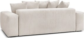 Divano color crema con rivestimento in velluto a coste 280 cm Voltaire – Bobochic Paris